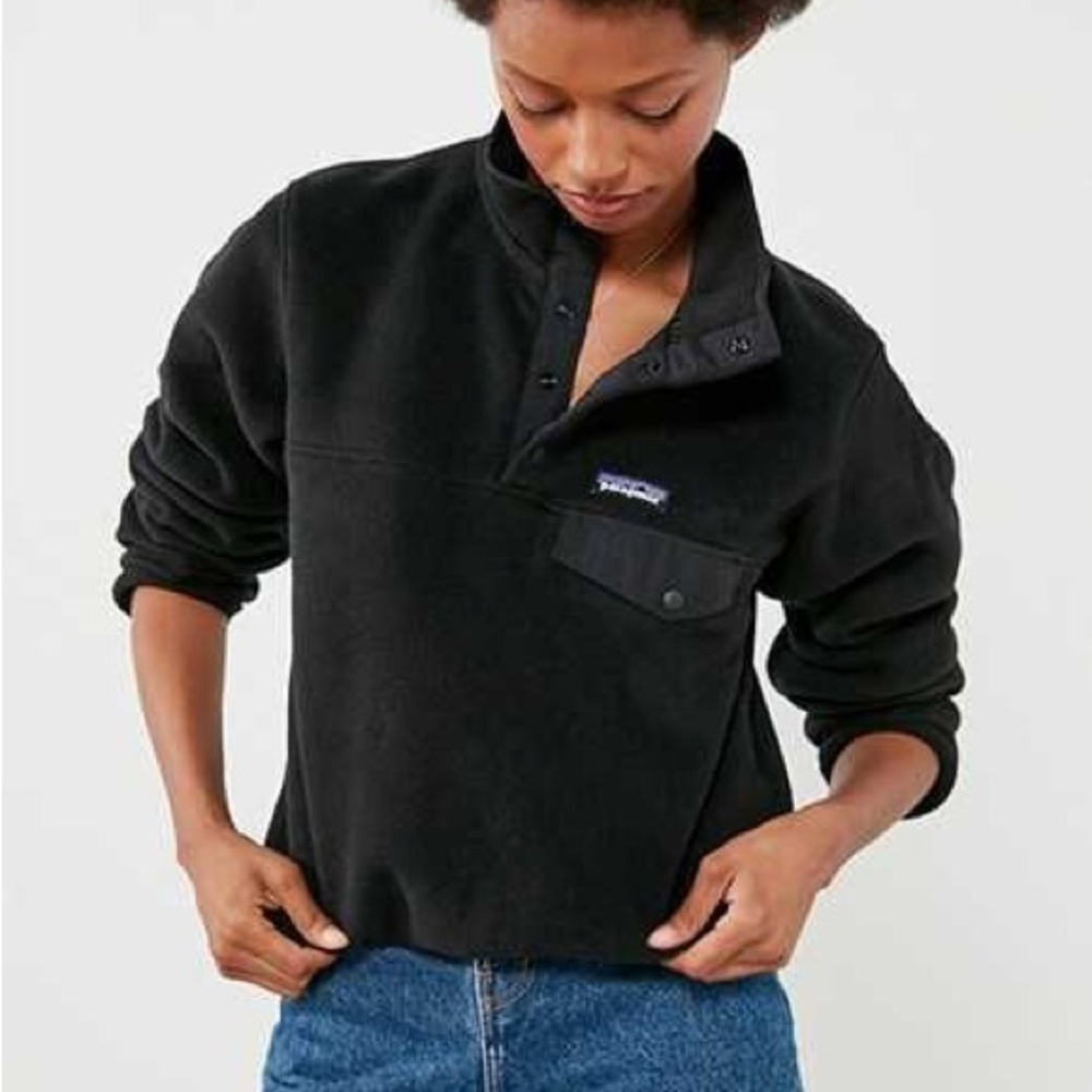 Patagonia Synchilla Snap-T Pullover Fleece, black, Women’s size small